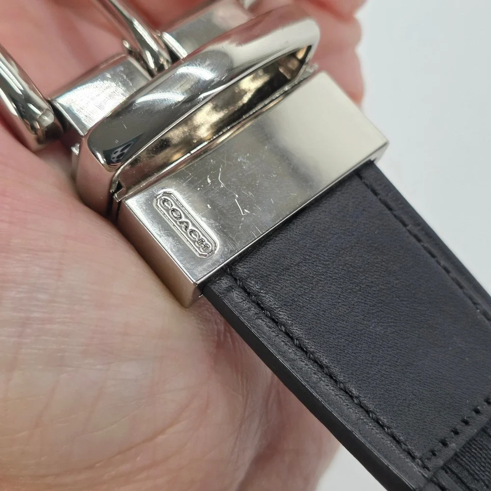 Coach Reversible Belt f90107 Mens 34